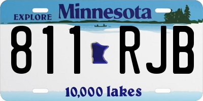 MN license plate 811RJB