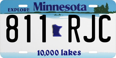MN license plate 811RJC
