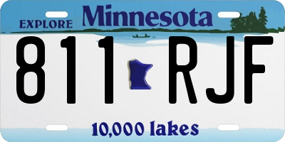 MN license plate 811RJF