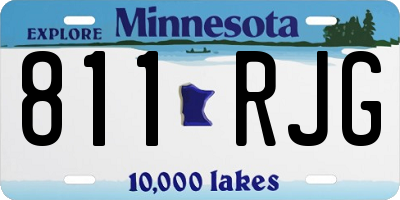 MN license plate 811RJG