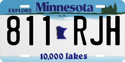 MN license plate 811RJH