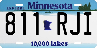 MN license plate 811RJI