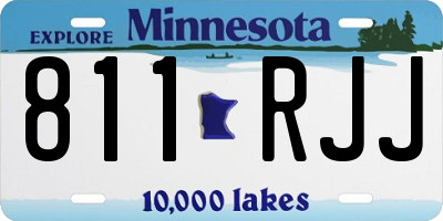 MN license plate 811RJJ