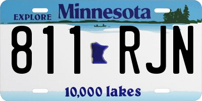 MN license plate 811RJN