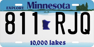 MN license plate 811RJQ