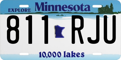 MN license plate 811RJU