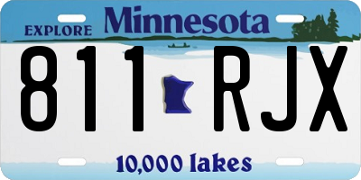 MN license plate 811RJX