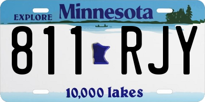 MN license plate 811RJY