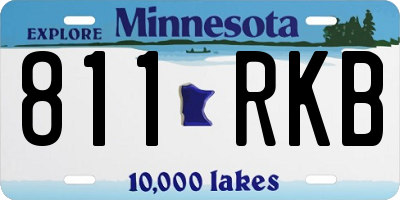 MN license plate 811RKB