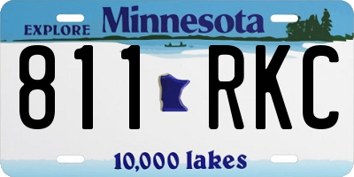 MN license plate 811RKC