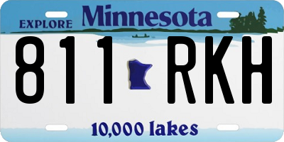 MN license plate 811RKH