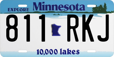 MN license plate 811RKJ