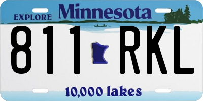 MN license plate 811RKL