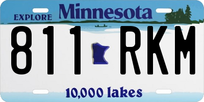 MN license plate 811RKM