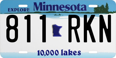 MN license plate 811RKN