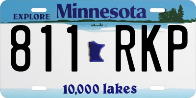 MN license plate 811RKP