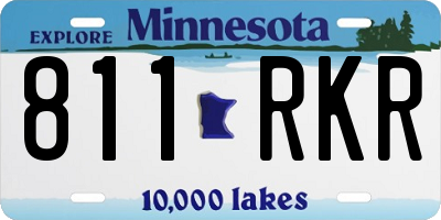 MN license plate 811RKR