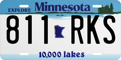 MN license plate 811RKS