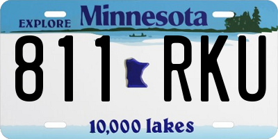 MN license plate 811RKU