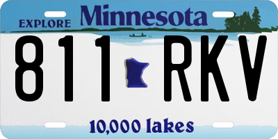 MN license plate 811RKV