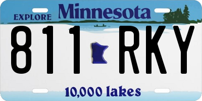 MN license plate 811RKY