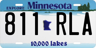 MN license plate 811RLA