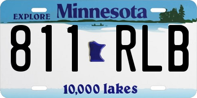 MN license plate 811RLB