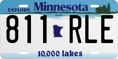 MN license plate 811RLE