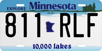 MN license plate 811RLF