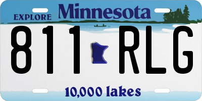 MN license plate 811RLG