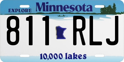 MN license plate 811RLJ