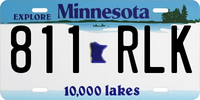 MN license plate 811RLK