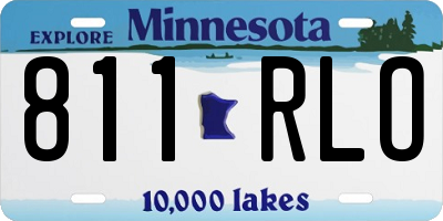 MN license plate 811RLO