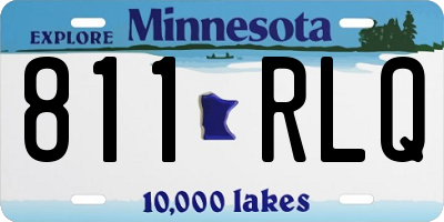 MN license plate 811RLQ
