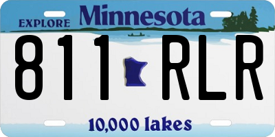 MN license plate 811RLR