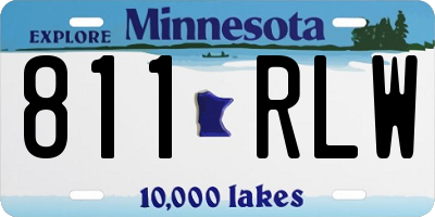 MN license plate 811RLW