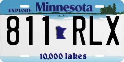MN license plate 811RLX