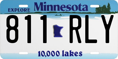 MN license plate 811RLY