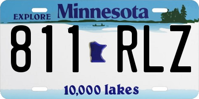 MN license plate 811RLZ