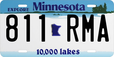 MN license plate 811RMA