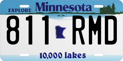 MN license plate 811RMD