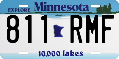 MN license plate 811RMF