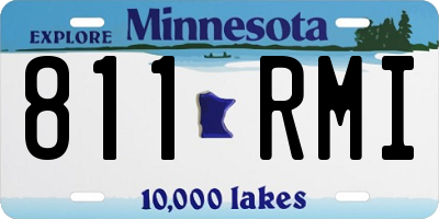 MN license plate 811RMI