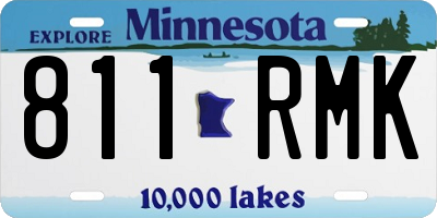 MN license plate 811RMK