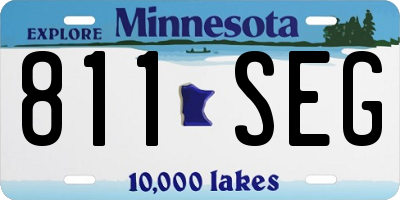 MN license plate 811SEG