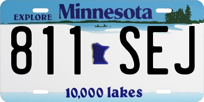 MN license plate 811SEJ