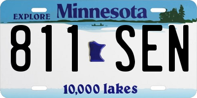 MN license plate 811SEN