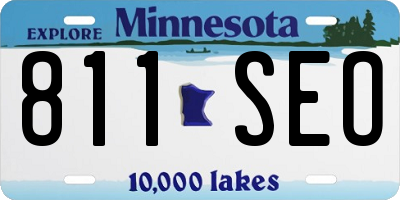 MN license plate 811SEO