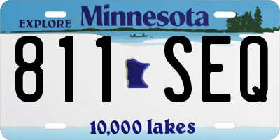 MN license plate 811SEQ