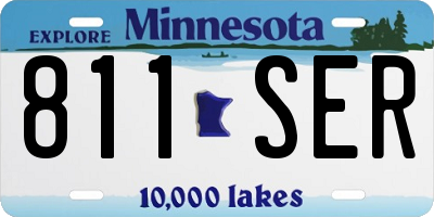 MN license plate 811SER